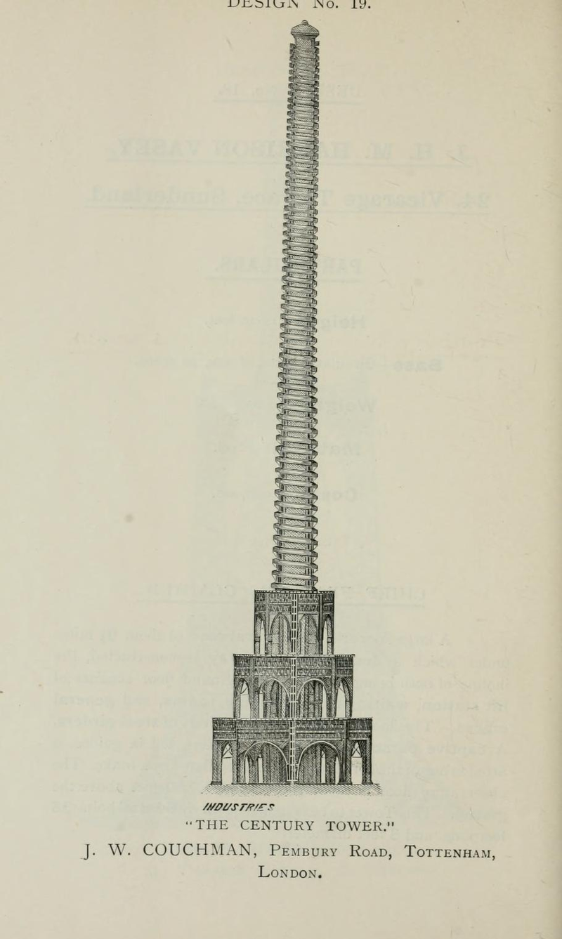 Illustration for article titled In 1890, the English held a contest to design London's wacky rip-off of the Eiffel Tower